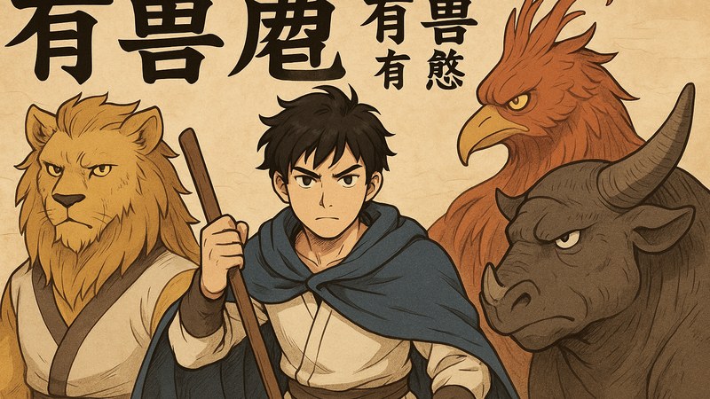 有兽焉漫画山海经神兽主视觉插画